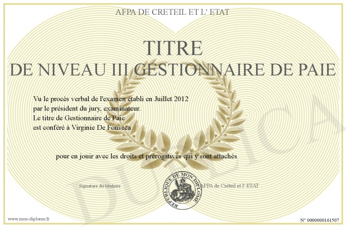 diplome niveau iii